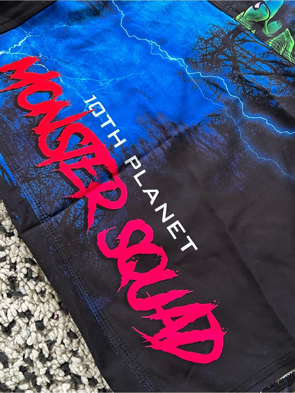 10th Planet Monster Squad Jiu Jitsu Shorts Frankenstein Werewolf Graphic Mens 38 View 5